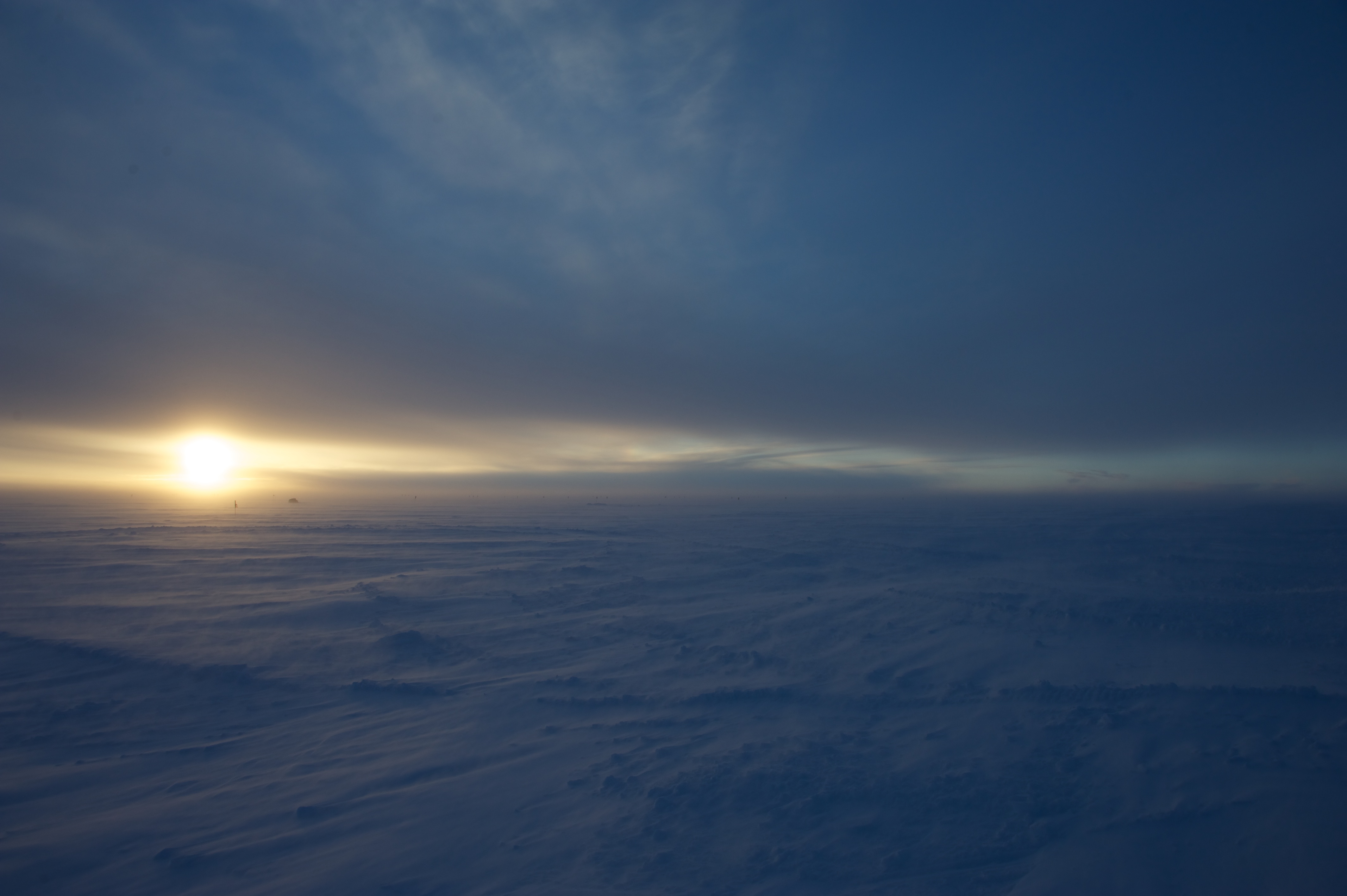 A nice view … the first evening in camp