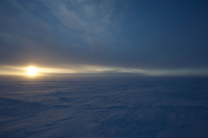 A nice view … the first evening in camp